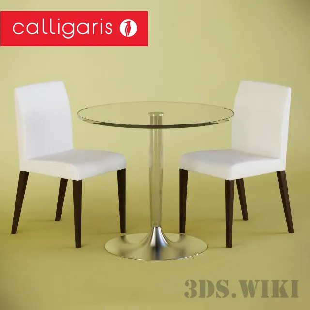 furniture – Chair and table Planet and Eudora by Calligaris 3D Model