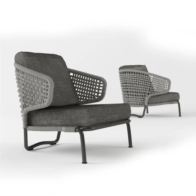 furniture – Chair Aston Cord by Minotti 3D Model