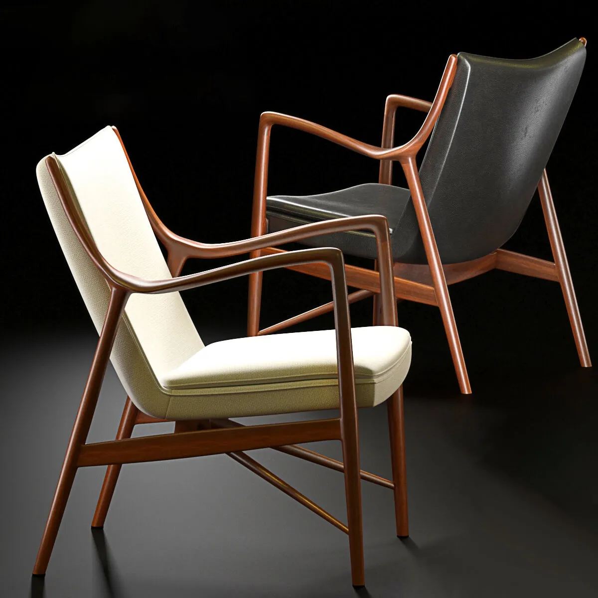 furniture – Chair by Finn Juhl  45 3D Model