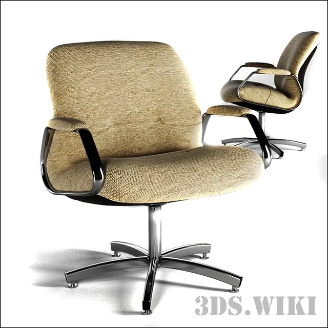 furniture – Chair Charles Pollock style STEELCASE 3D Model furniture – Chair Charles Pollock style STEELCASE 3D Model