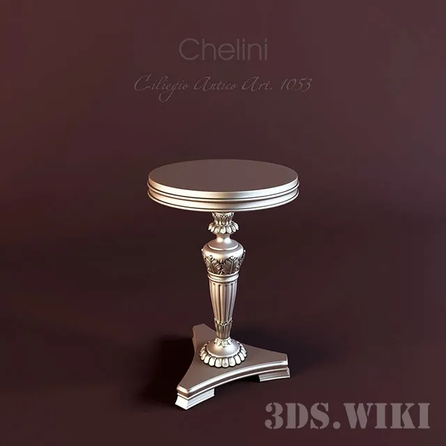 furniture – Chair Chelini Art 1053 Ciliegio Antico 3D Model