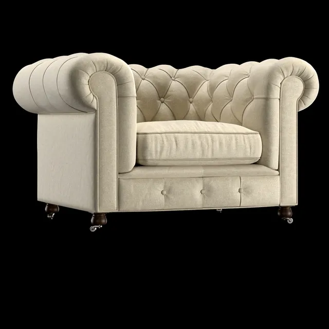furniture – Chair Chesterfield 3D Model