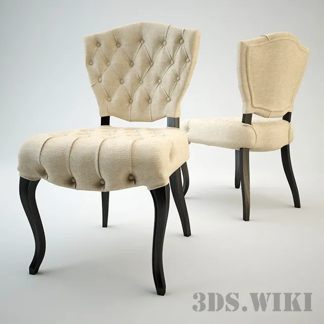 furniture – Chair DIALMA BROWN – 002595 3D Model