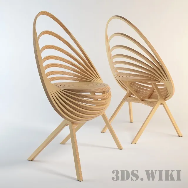 furniture – Chair Fauteuil Octave by Estampille 52 3D Model