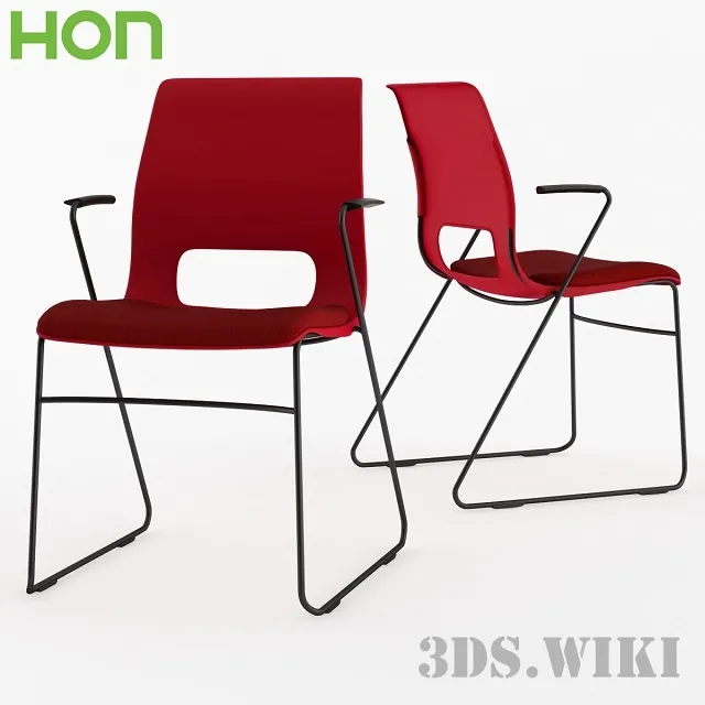furniture – Chair HON High Density Stacking Chair HMS1 3D Model