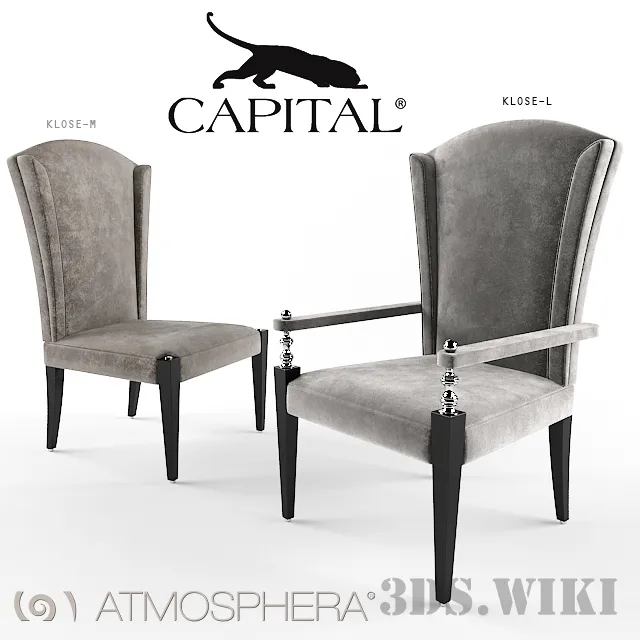 furniture – Chair KLOSE Collection Klose By Capital Collection 3D Model