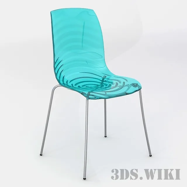 furniture – Chair L’Eau CS / 1273 Calligaris 3D Model