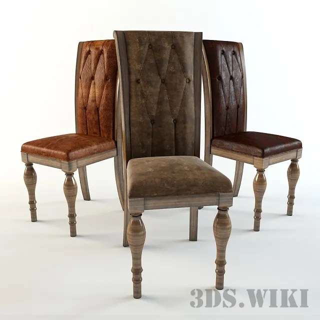 furniture – Chair Lola Glamor – Pata Bola 3D Model