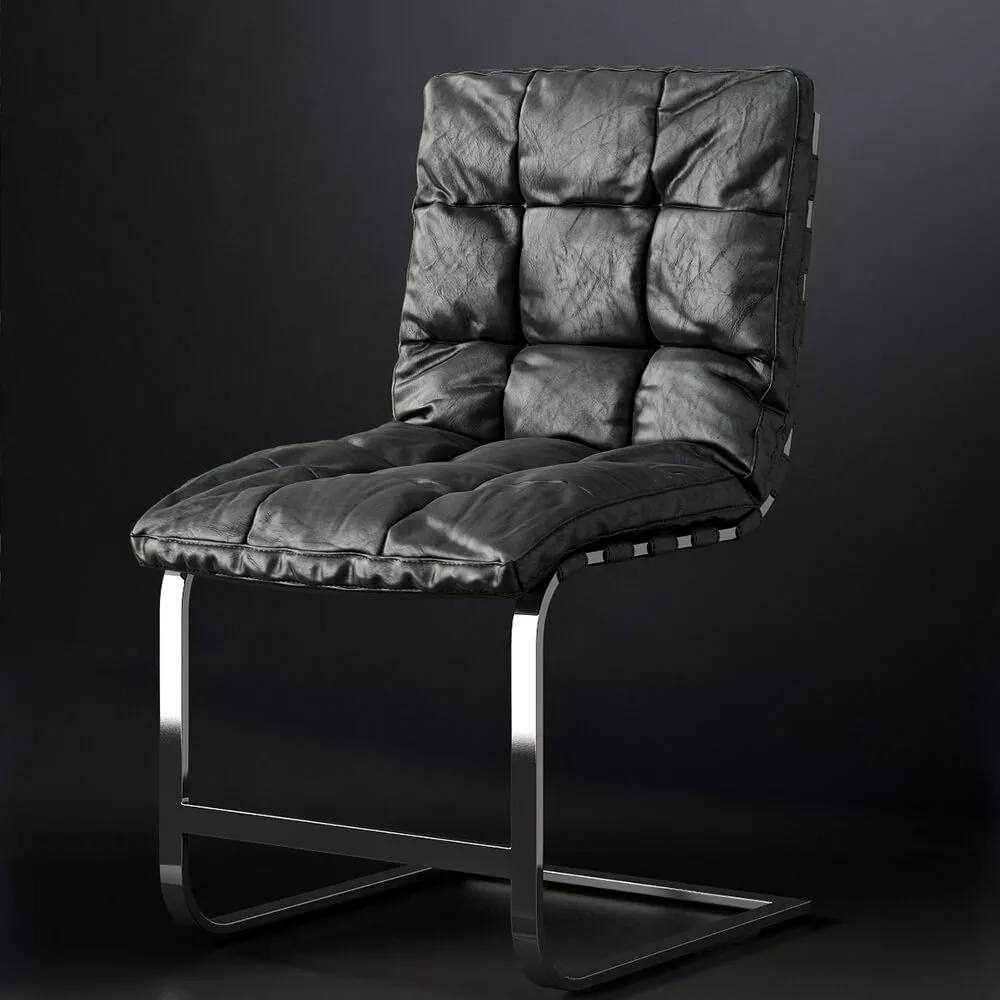 furniture – CHAIR ROSSI LEATHER SIDE CHAIR 3D Model
