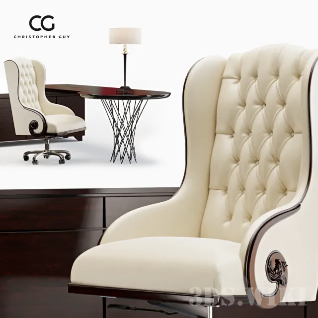 furniture – Chair Tha Chairman & Mon Bureau by Christopher Guy 3D Model