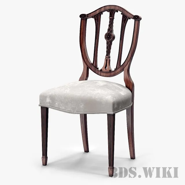 furniture – Chair Theodore Alexander Palmer Stones Brass Rosette 3D Model