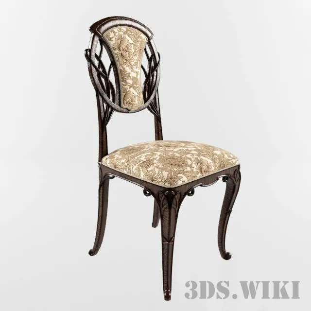 furniture – Chair with textile upholstery Medea Art. 109 3D Model