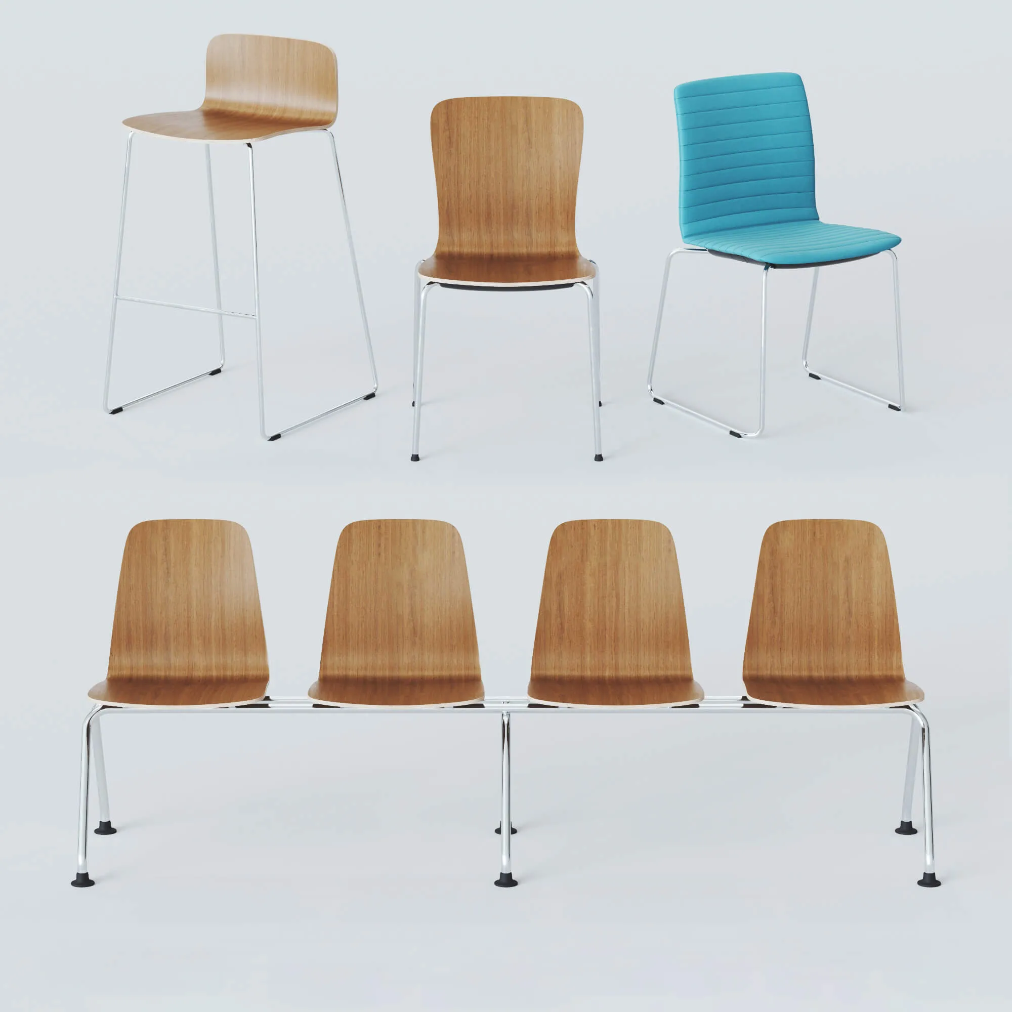 furniture – Chairs collection Profim Com  12 3D Model