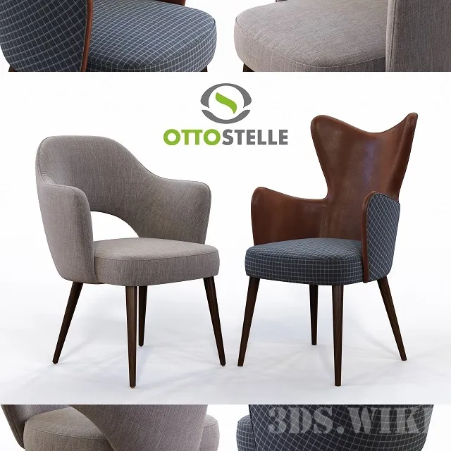 furniture – Chairs Fellini and Hardin by Ottostelle 3D Model