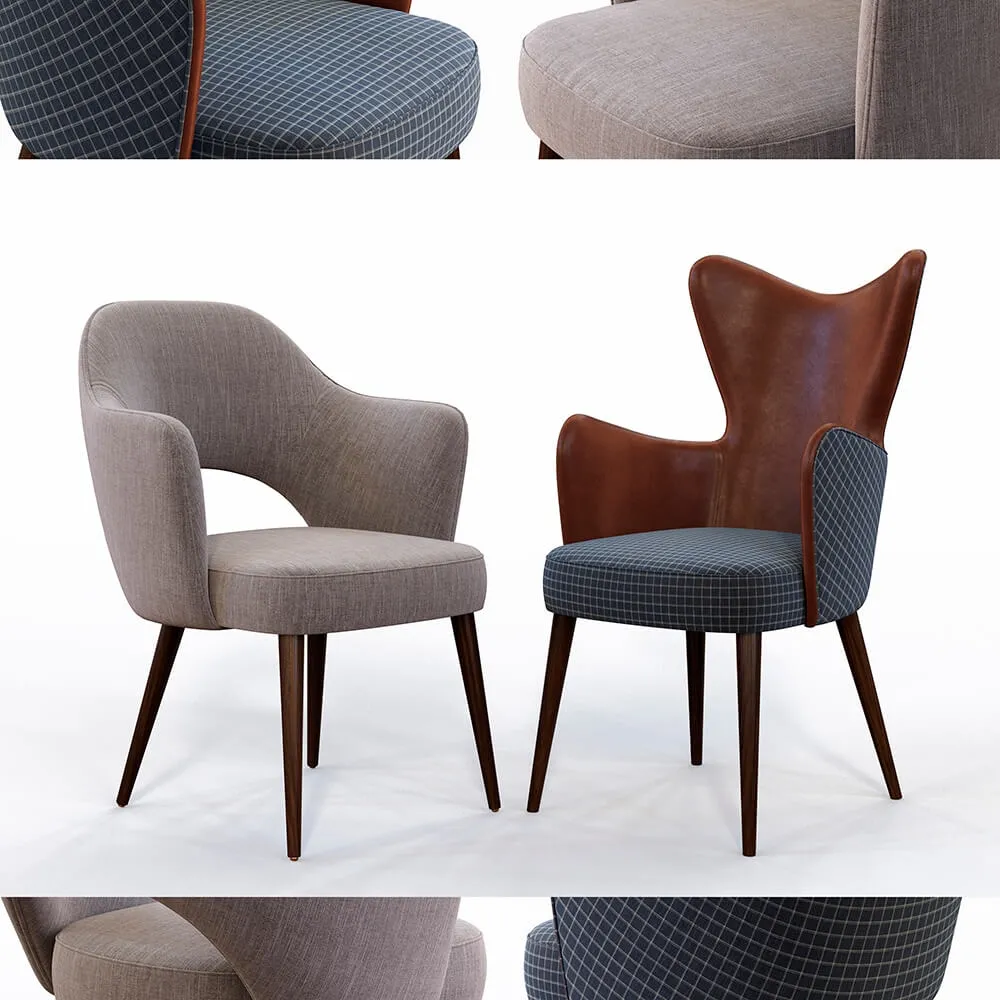 furniture – Chairs Fellini and Hardin from Ottostelle 3D Model
