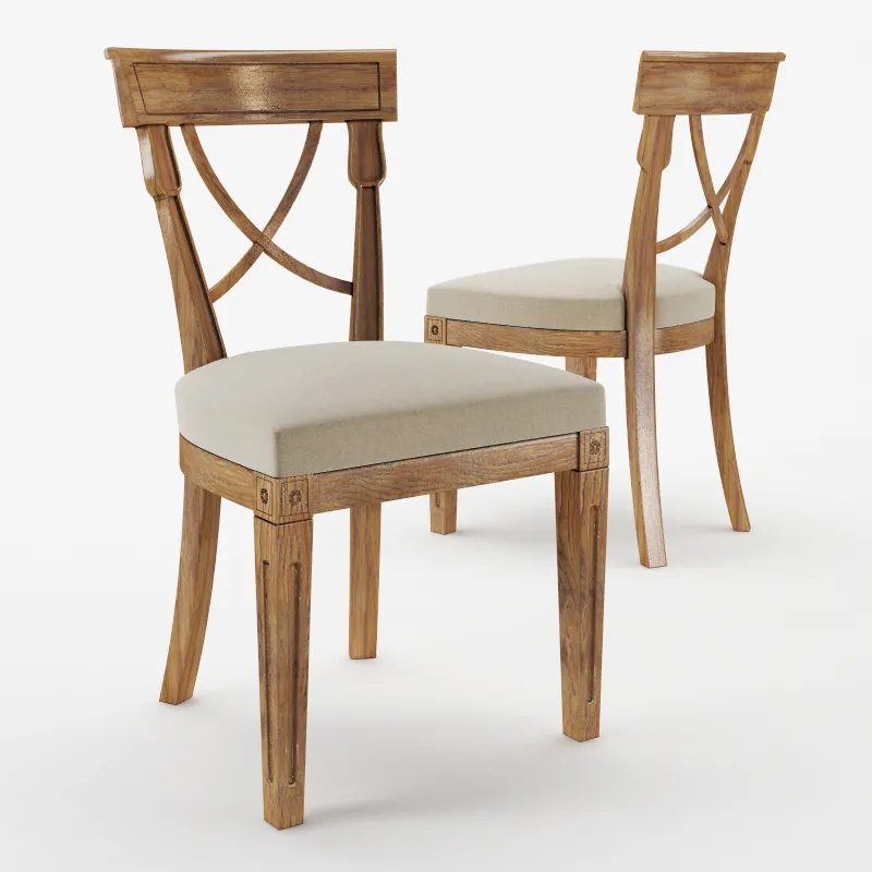 furniture – Chairs of wood 15 3D Model