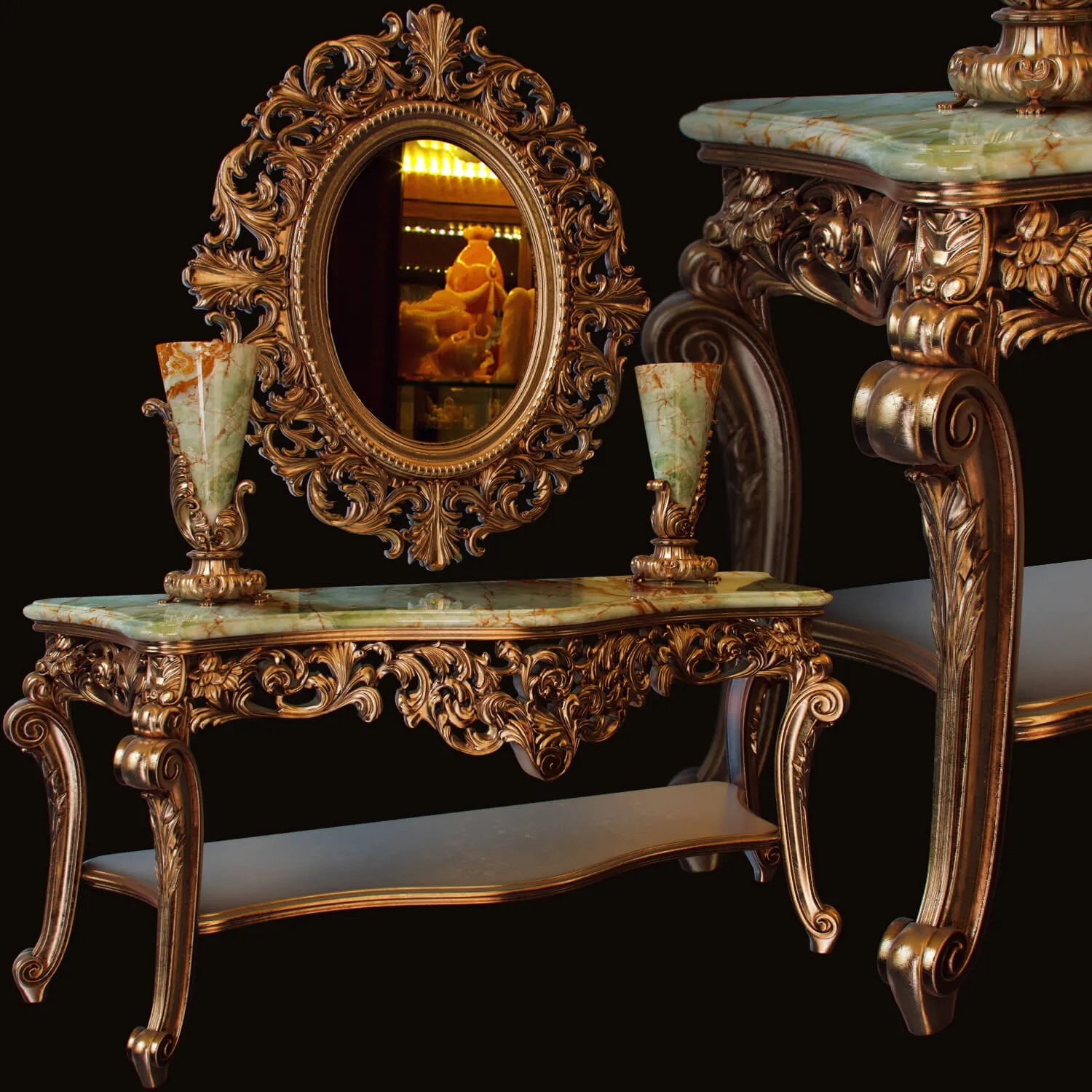 furniture – Chelini Console 6 3D Model furniture – Chelini Console 6 3D Model