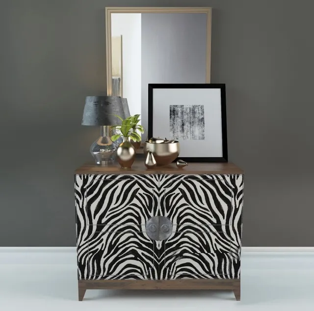 furniture – Chest of drawer by Moxie and decorative set 3D Model furniture – Chest of drawer by Moxie and decorative set 3D Model