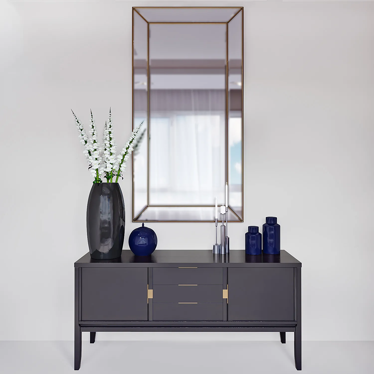 furniture – Chest of drawer with mirror 56 3D Model furniture – Chest of drawer with mirror 56 3D Model