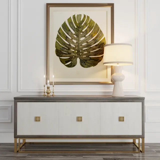 furniture – Chest of drawer with table lamp 3D Model furniture – Chest of drawer with table lamp 3D Model