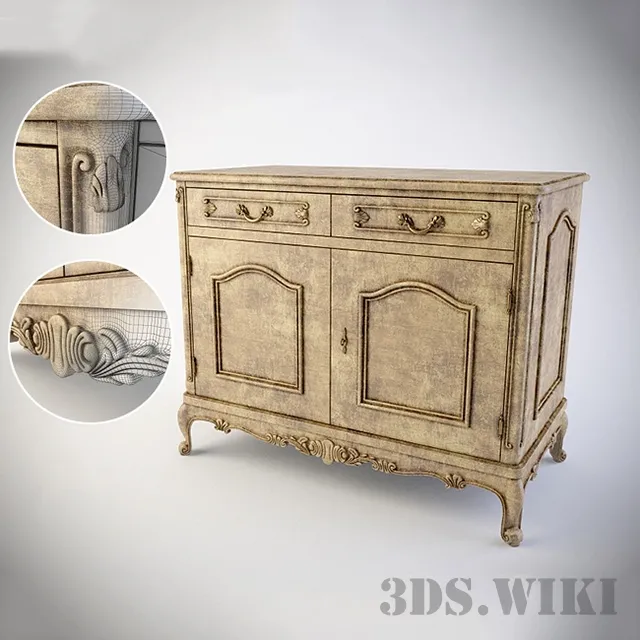 furniture – Chest of drawers Angelo Cappellini Picasso (Art.7001 / 2) 3D Model