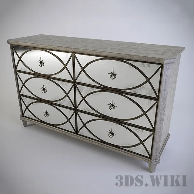 furniture – Chest of drawers Bernhardt Marquesa Dresser (359-044) 3D Model