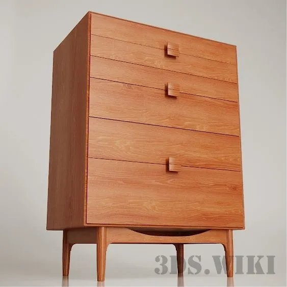 furniture – Chest of Drawers by Ib Kofod Larsen 3D Model furniture – Chest of Drawers by Ib Kofod Larsen 3D Model