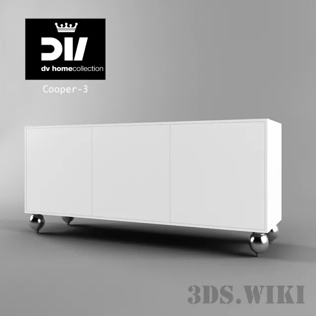 furniture – Chest of drawers DV HOME COLLECTION COOPER 3D Model