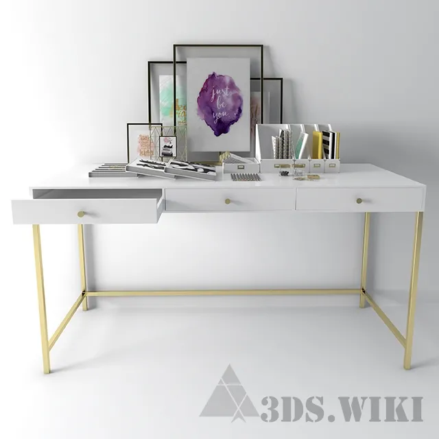 furniture – Chest of drawers with decors 3D Model furniture – Chest of drawers with decors 3D Model