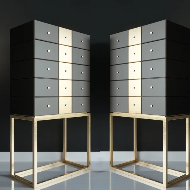 furniture – Chest of Excelsior Armani Casa 3D Model furniture – Chest of Excelsior Armani Casa 3D Model