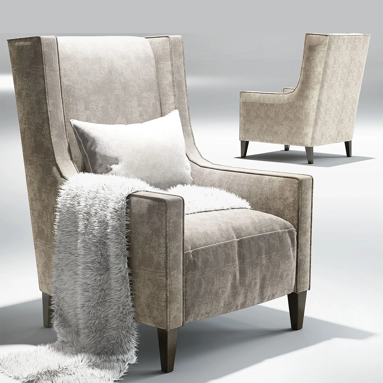 furniture – Christo armchair 057 3D Model