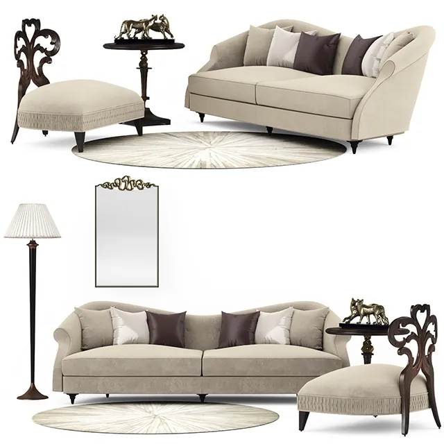 furniture – Christopher set sofa 3D Model furniture – Christopher set sofa 3D Model