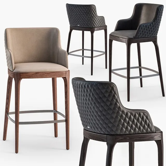 furniture – CI Magda Couture chair with arms 3D Model