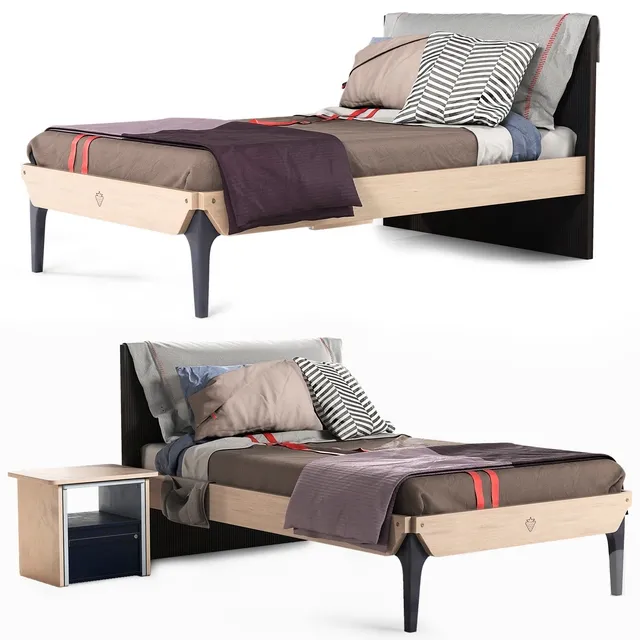 furniture – Cilek Jugendzimmer Trio Bed 3D Model