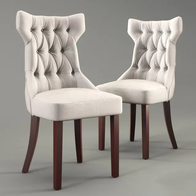furniture – Clairborne tufted dining chair 3D Model