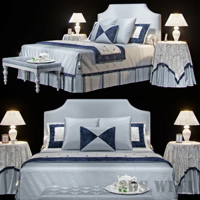 furniture – Classic bed 3D Model furniture – Classic bed 3D Model