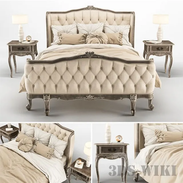 furniture – Classic bed 3D Model furniture – Classic bed 3D Model