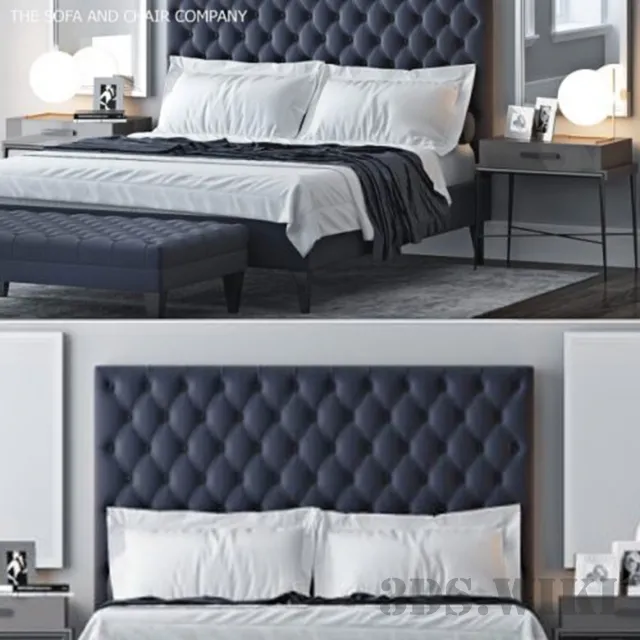 furniture – Classic bed 3D Model furniture – Classic bed 3D Model