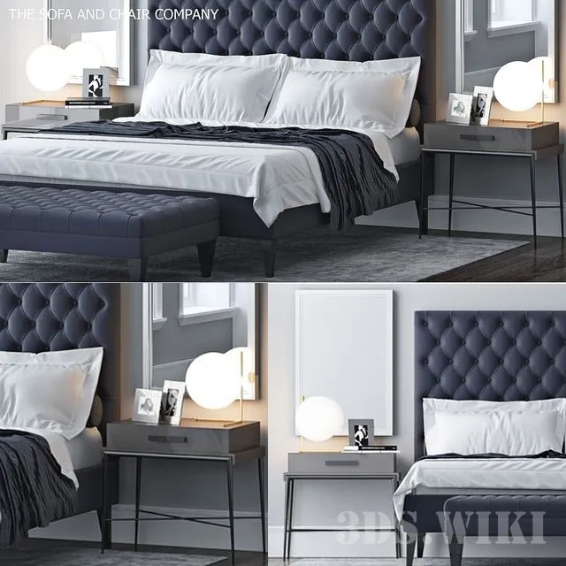 furniture – Classic bed 3D Model furniture – Classic bed 3D Model