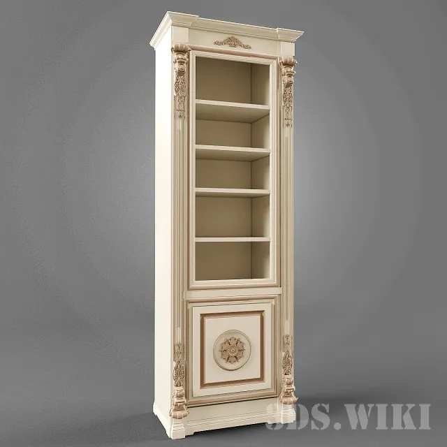 furniture – Classic bookcase 3D Model