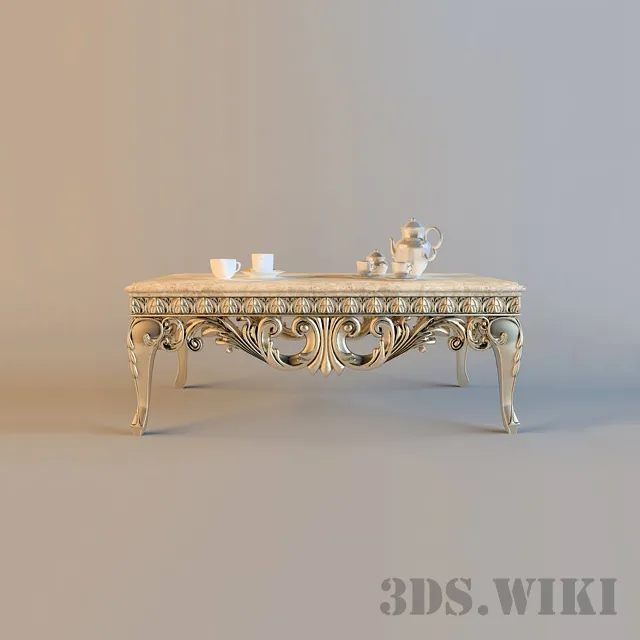 furniture – Classic coffee table 3D Model