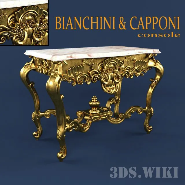 furniture – Classic Coffee Table BIANCHINI & CAPPONI 3D Model