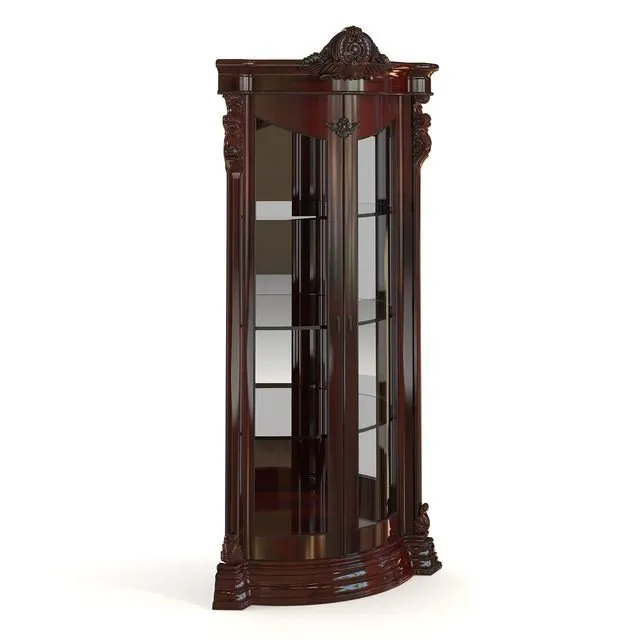 furniture – Classic corner showcase 3D Model
