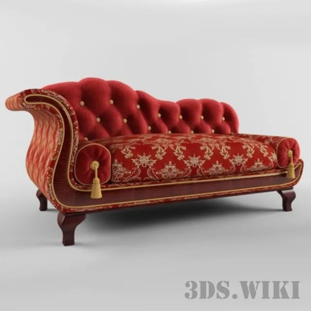 furniture – Classic couch Krug Dormeuse 3D Model furniture – Classic couch Krug Dormeuse 3D Model