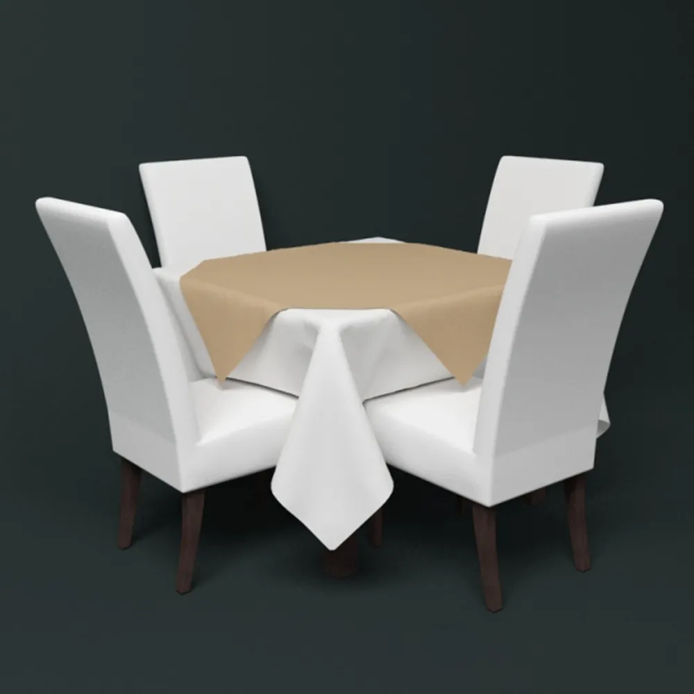 furniture – Classic dining table and chairs for the kitchen 3D Model