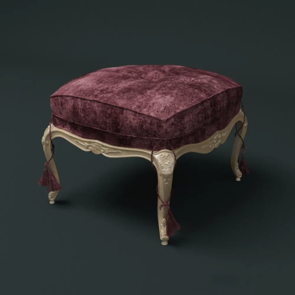 furniture – Classic pouf/chair 3D Model