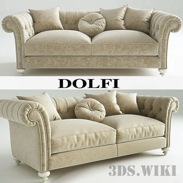 furniture – Classic sofa 3D Model