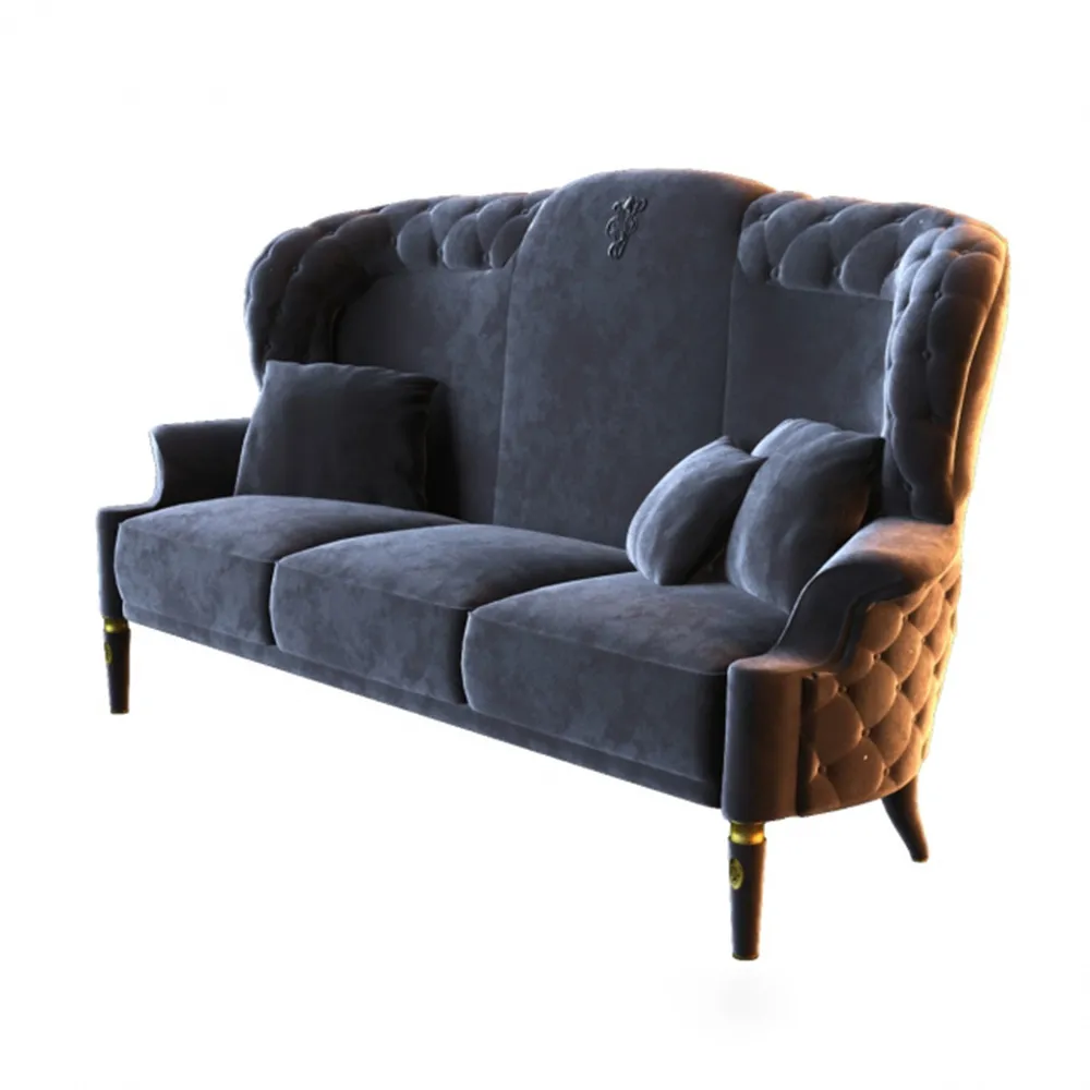 furniture – Classic sofa with soft cover 3D Model