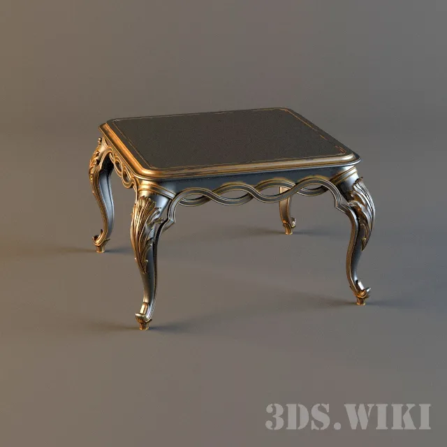 furniture – Classic square coffee table 3D Model