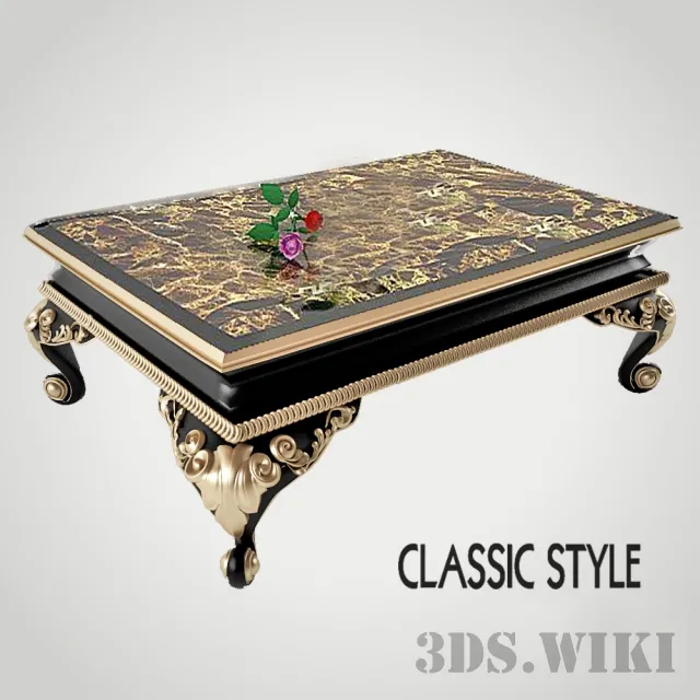 furniture – Classic table 3D Model